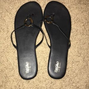 Black Flip Flops